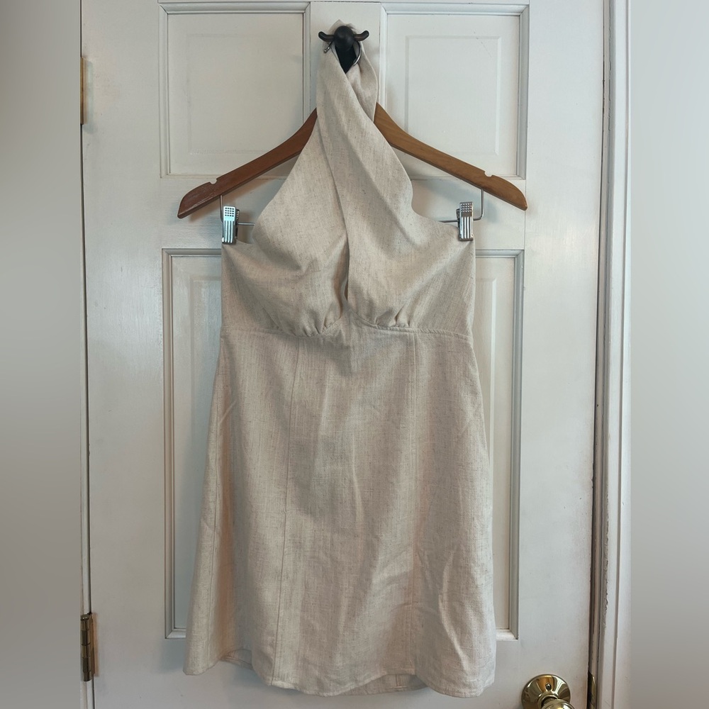 Peppermayo linen Cream Dress